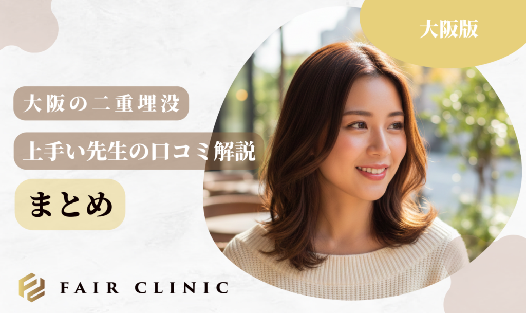 大阪の二重埋没 まとめ