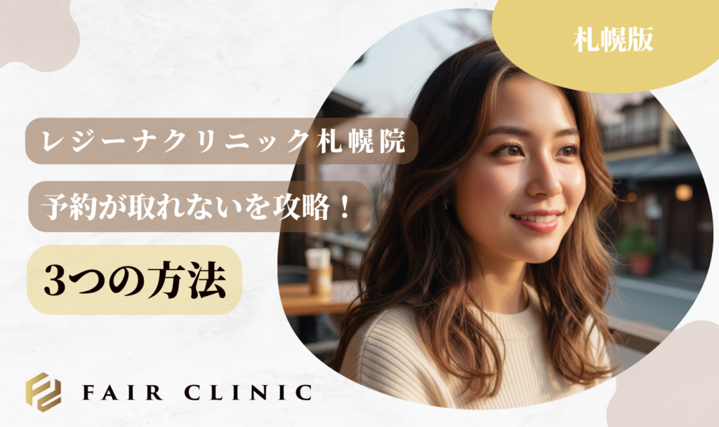 レジーナクリニック札幌院 予約攻略法