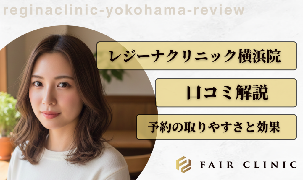 【2026最新】レジーナクリニック横浜院の口コミは?予約の取りやすさと効果を検証