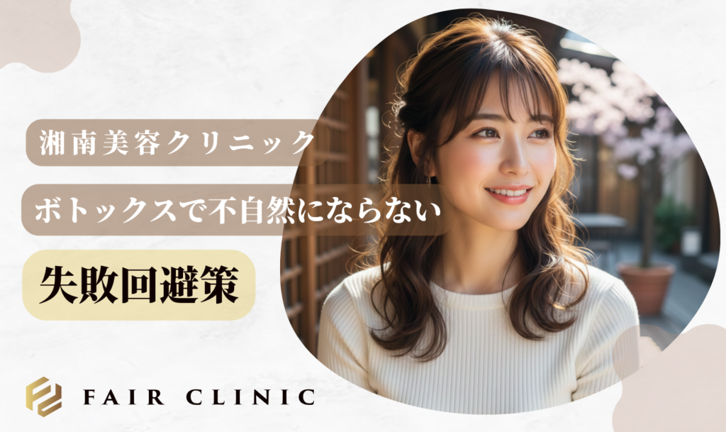 ボトックスで不自然な顔にならないための失敗回避策