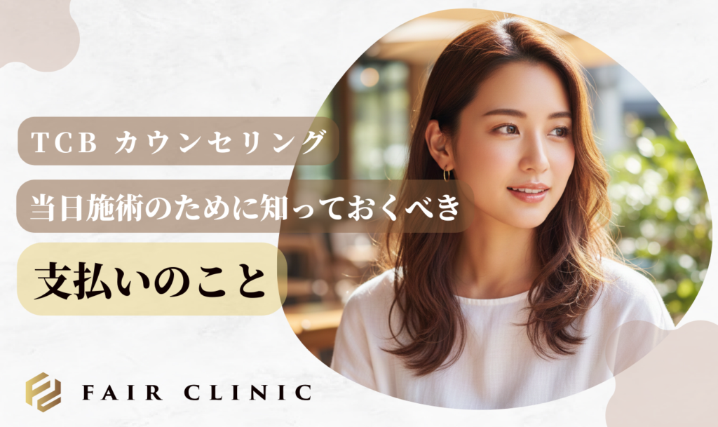 TCBカウンセリング当日施術の条件は？今日受けるための予約術と持ち物【2026年最新】　支払いについて
