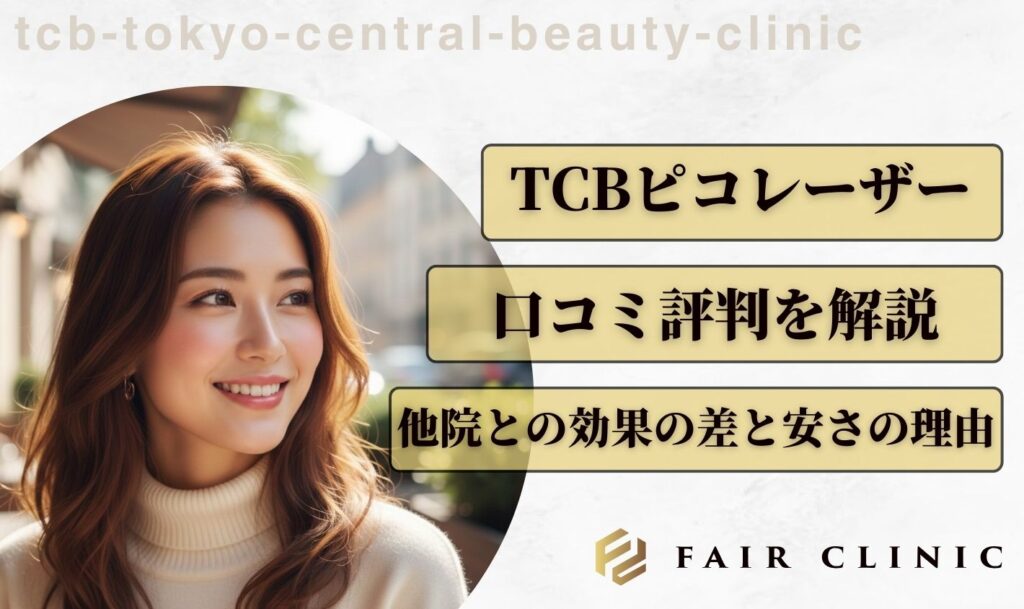 TCBピコレーザーの口コミは？他院と比較して分かった効果の差と安さの理由を解説 アイキャッチ