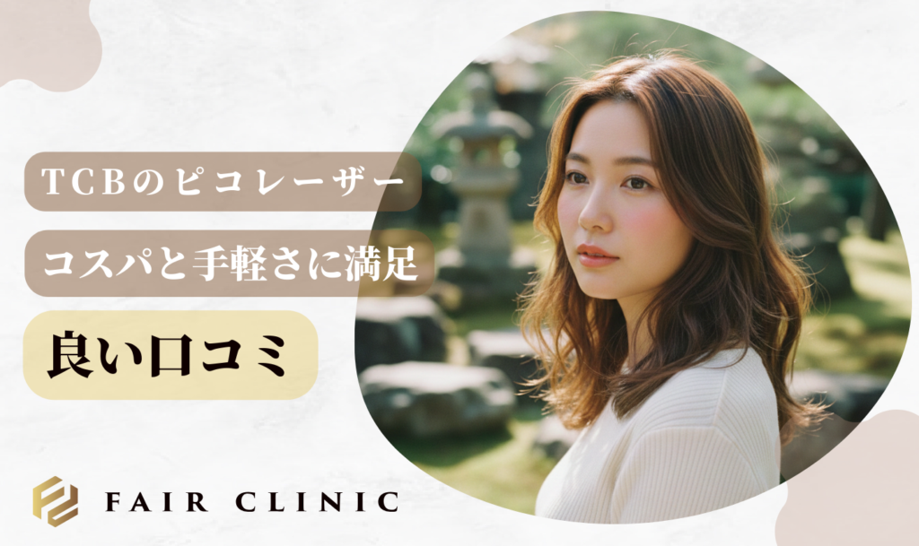 TCBピコレーザーの口コミは？他院と比較して分かった効果の差と安さの理由を解説 良い口コミ