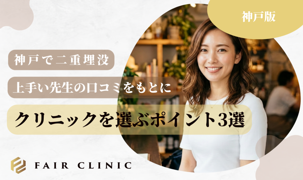 神戸二重埋没　クリニックを選ぶポイント3選