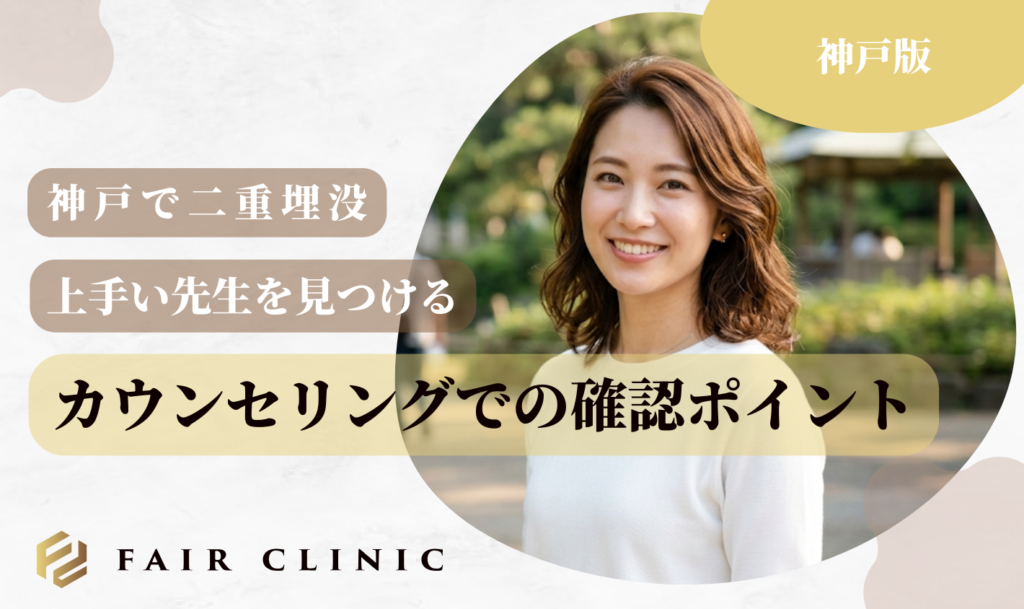 神戸二重埋没　カウンセリングでの確認ポイント