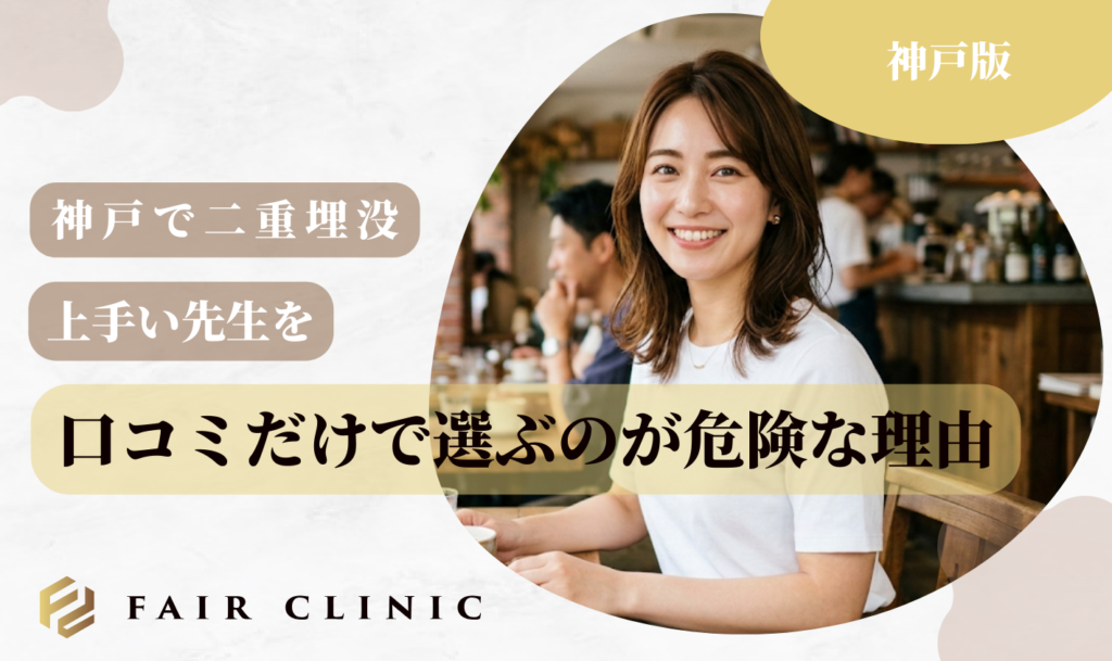 神戸二重埋没　口コミだけで選ぶのが危険な理由