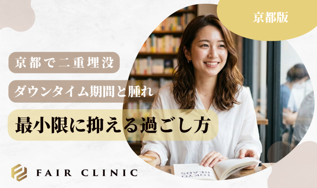 京都二重埋没　ダウンタイムと腫れ最小限に抑える過ごし方