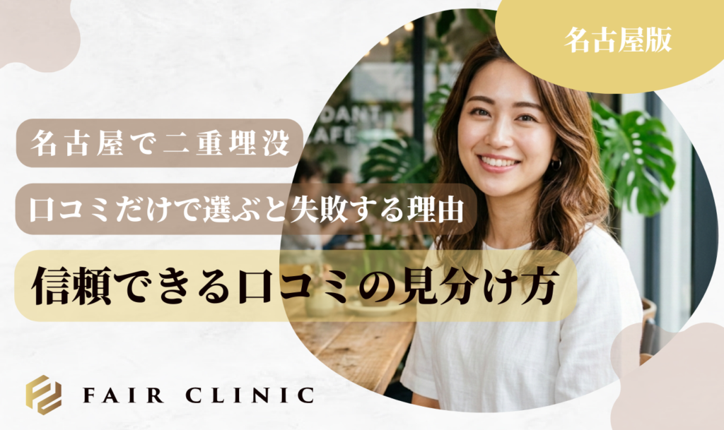 名古屋の二重埋没　信頼できる口コミの見分け方