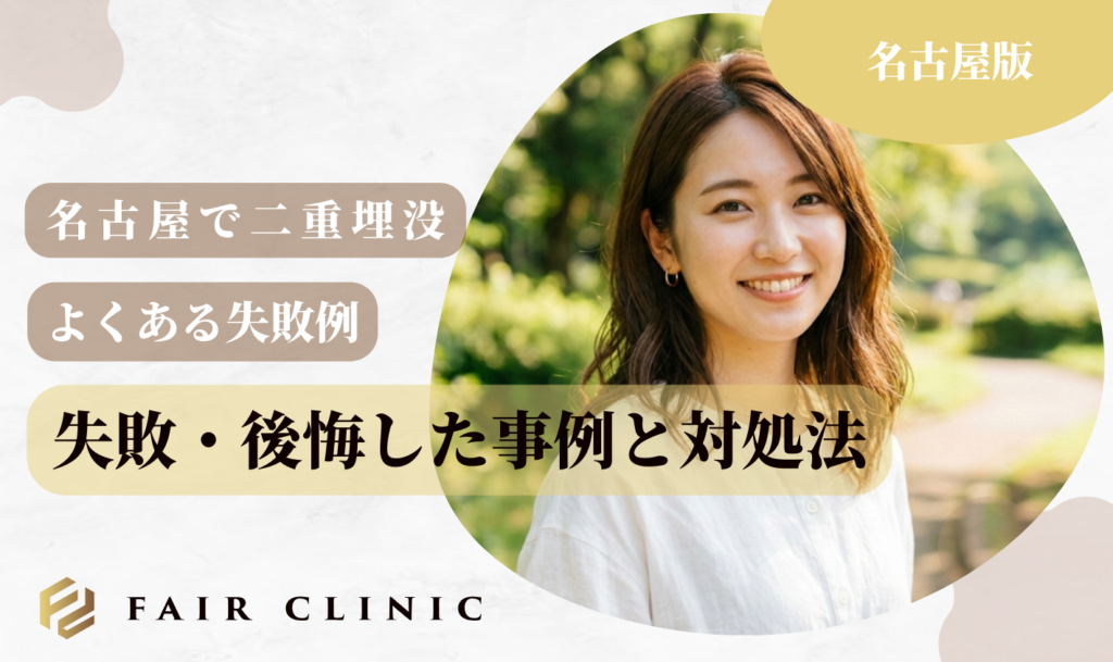 名古屋の二重埋没　失敗後悔事例と対処法