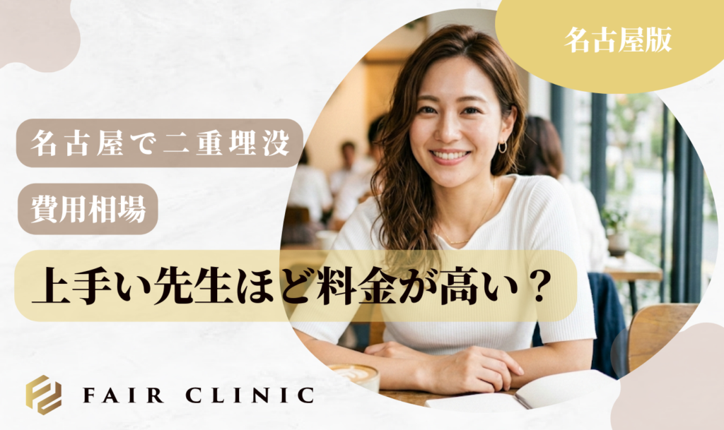 名古屋の二重埋没　費用相場