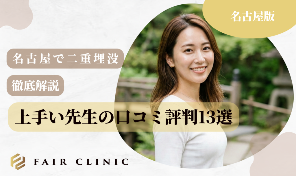 名古屋の二重埋没　口コミ評判13選