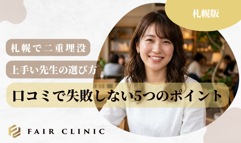 二重埋没　札幌　失敗しない5つのポイント