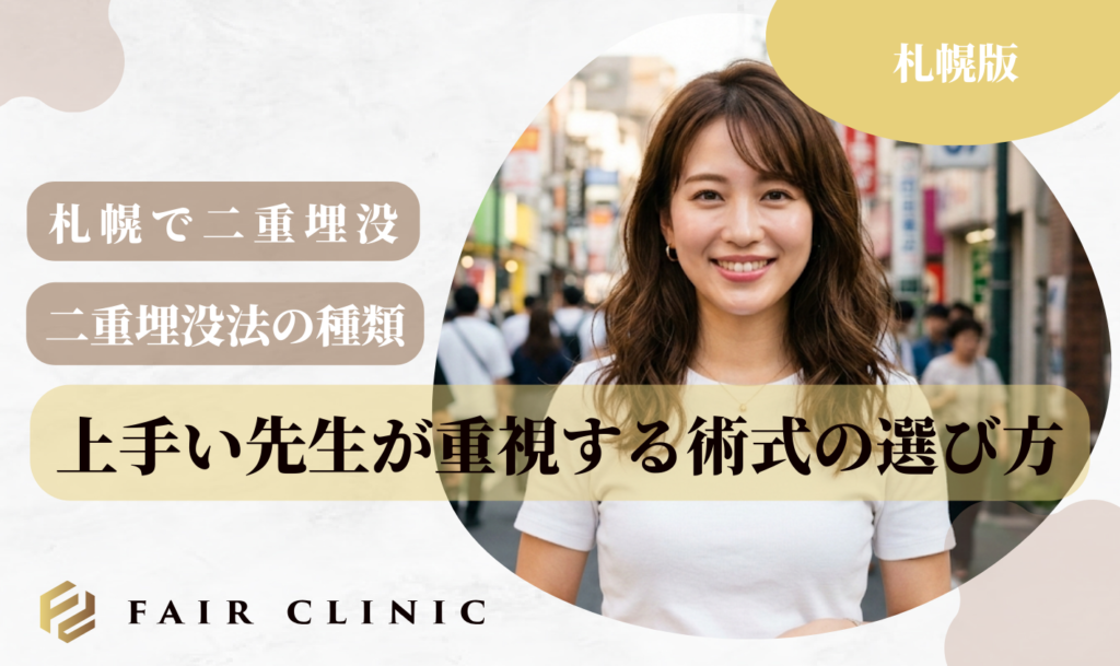 二重埋没　札幌　二重埋没法の種類