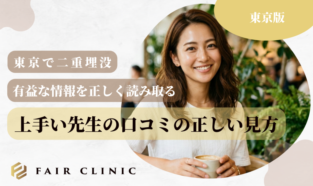 東京で二重埋没　上手い先生の口コミの正しい見方