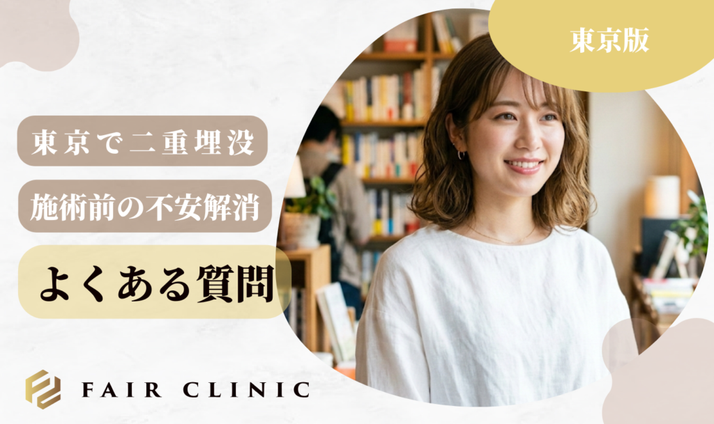 東京で二重埋没　よくある質問