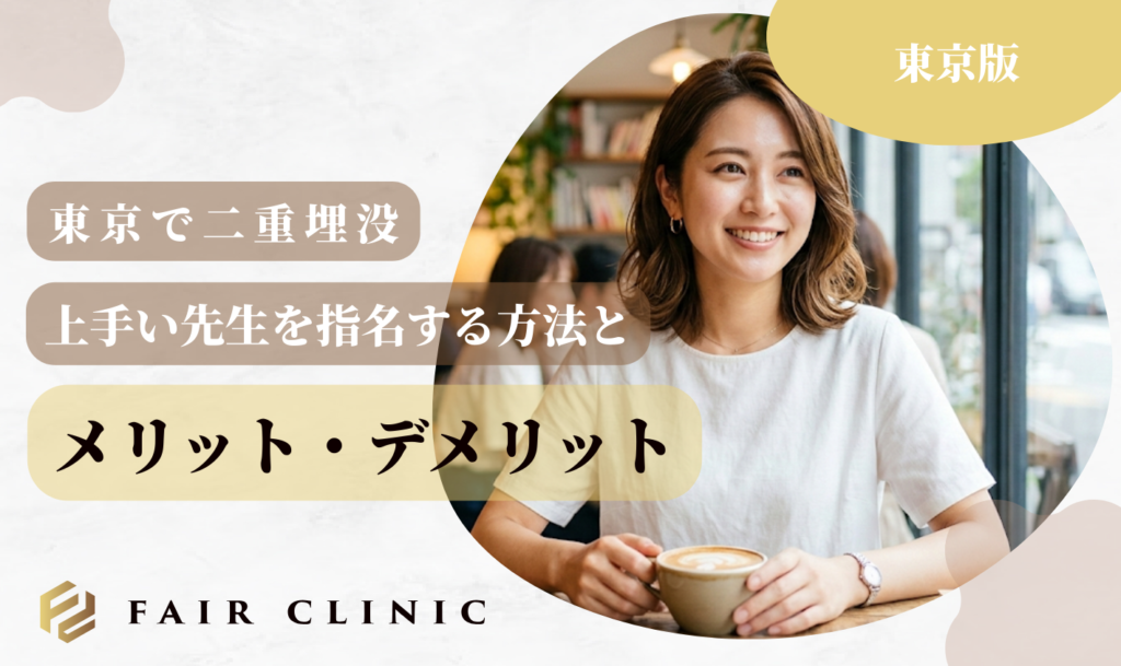 東京で二重埋没　メリットデメリット