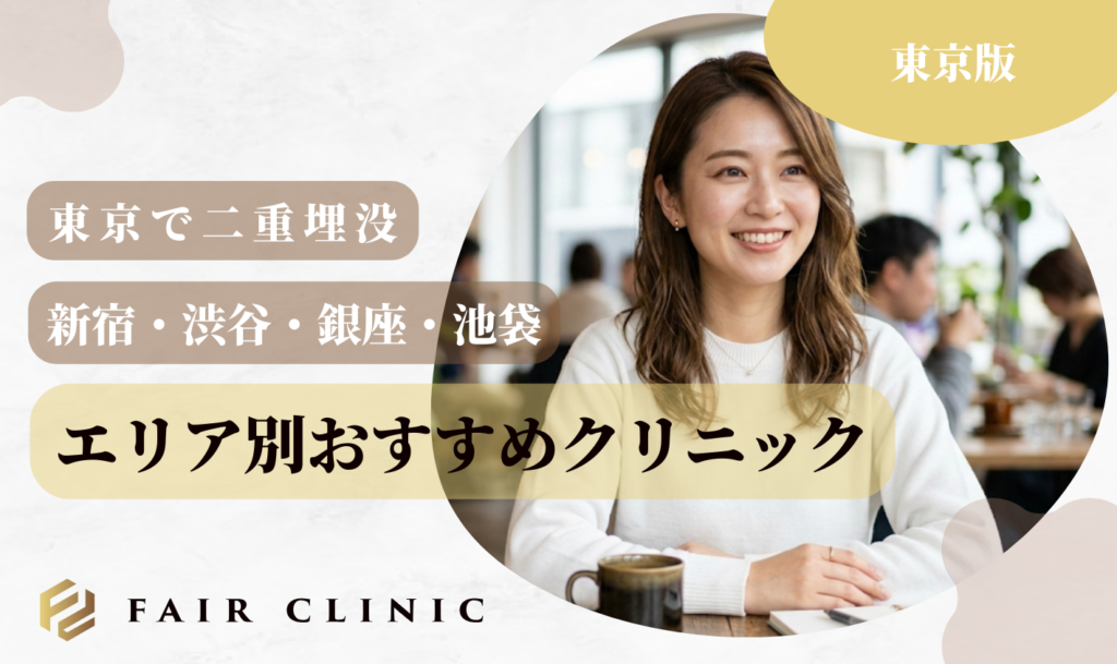 東京で二重埋没　エリア別おすすめクリニック