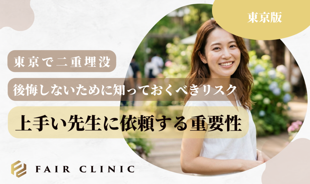 東京で二重埋没上手い先生に依頼する重要性