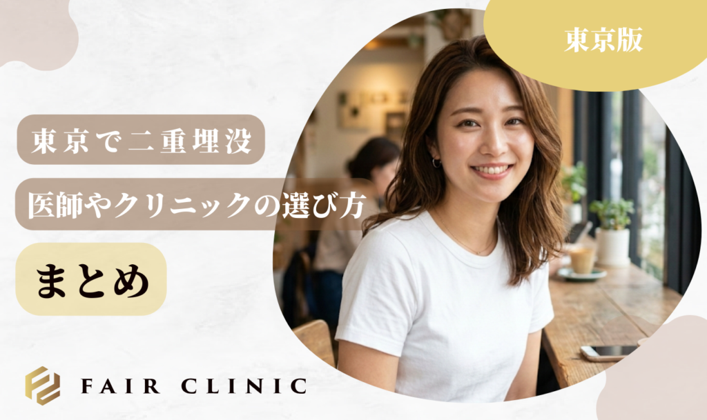 東京で二重埋没　まとめ