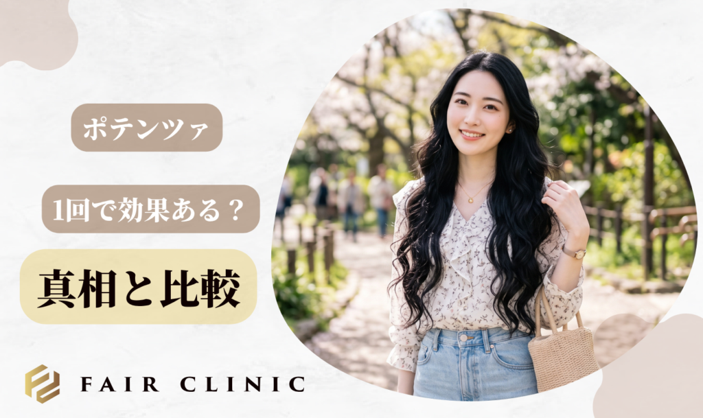 ポテンツァは1回で効果ある?「効果ない・やめたほうがいい」真相と毛穴・クレーター別の回数・薬剤比較