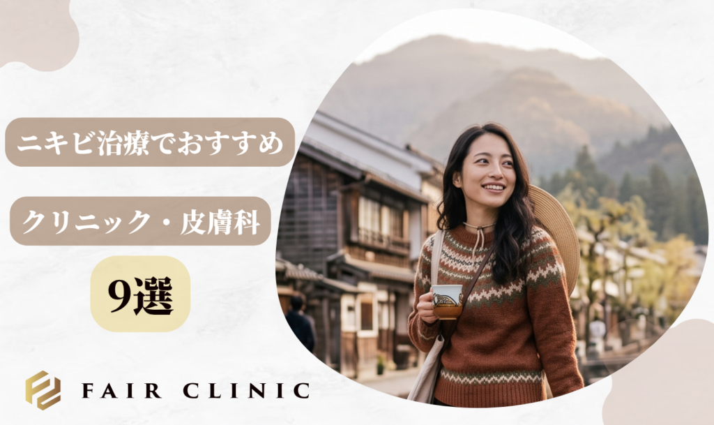 ニキビ治療でおすすめのクリニック・皮膚科9選の一覧
