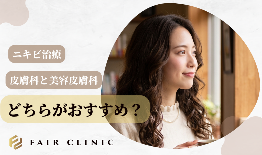 保険適用の皮膚科と美容皮膚科の違いを比較